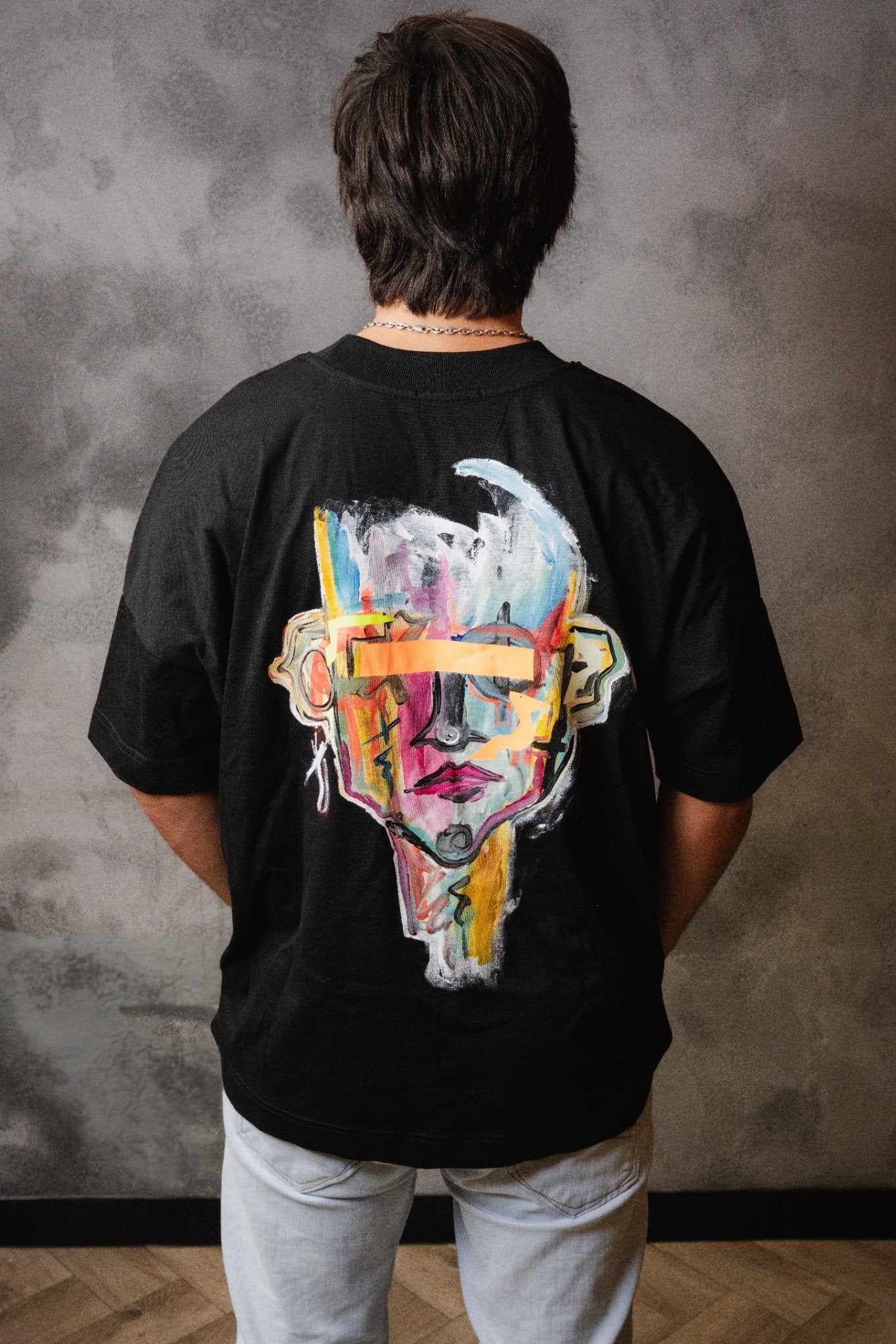 HANDPAINTED T-SHIRT MAIJARD SMASHBURGERS X STEVEN BLANCO