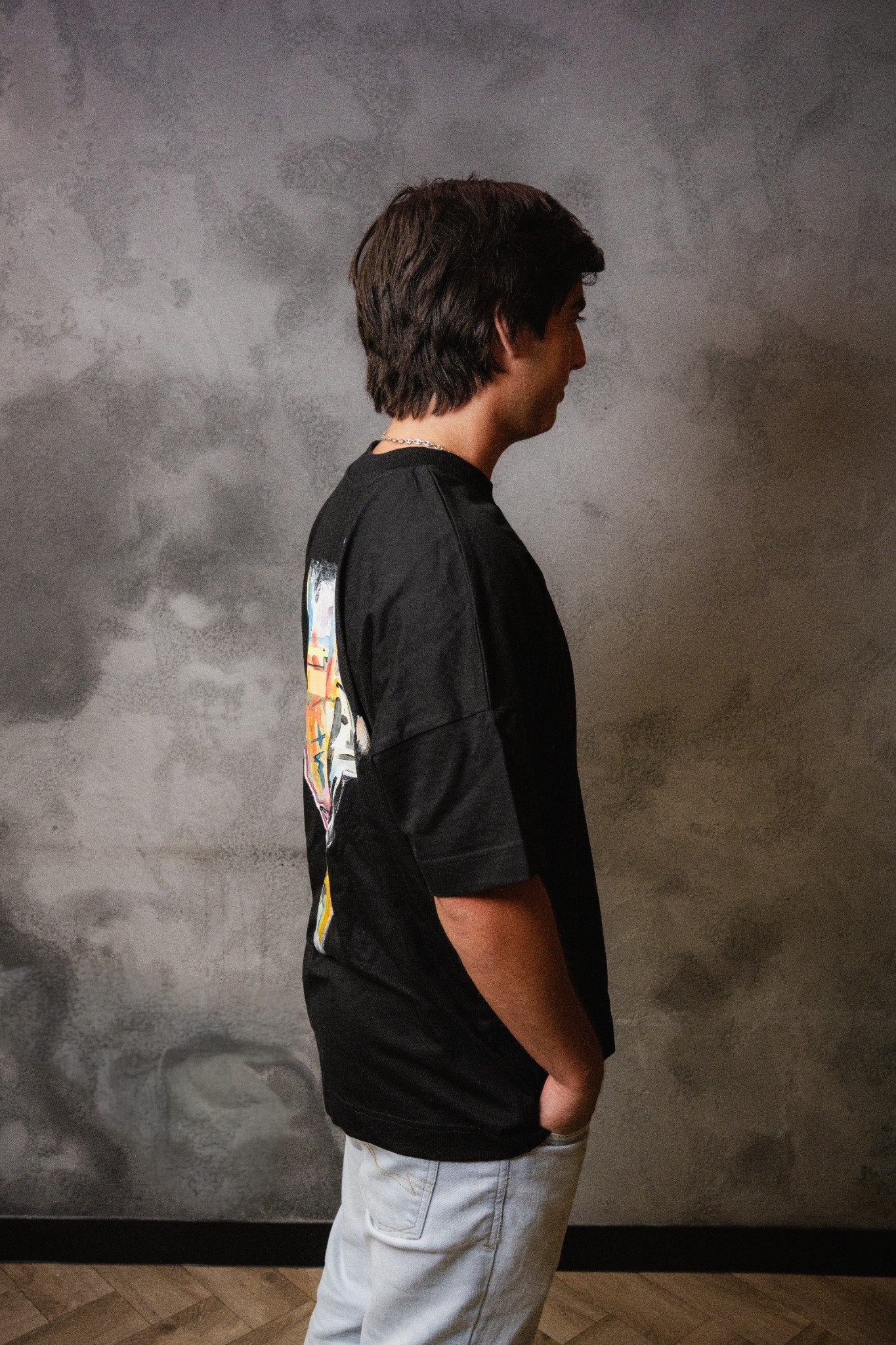 HANDPAINTED T-SHIRT MAIJARD SMASHBURGERS X STEVEN BLANCO