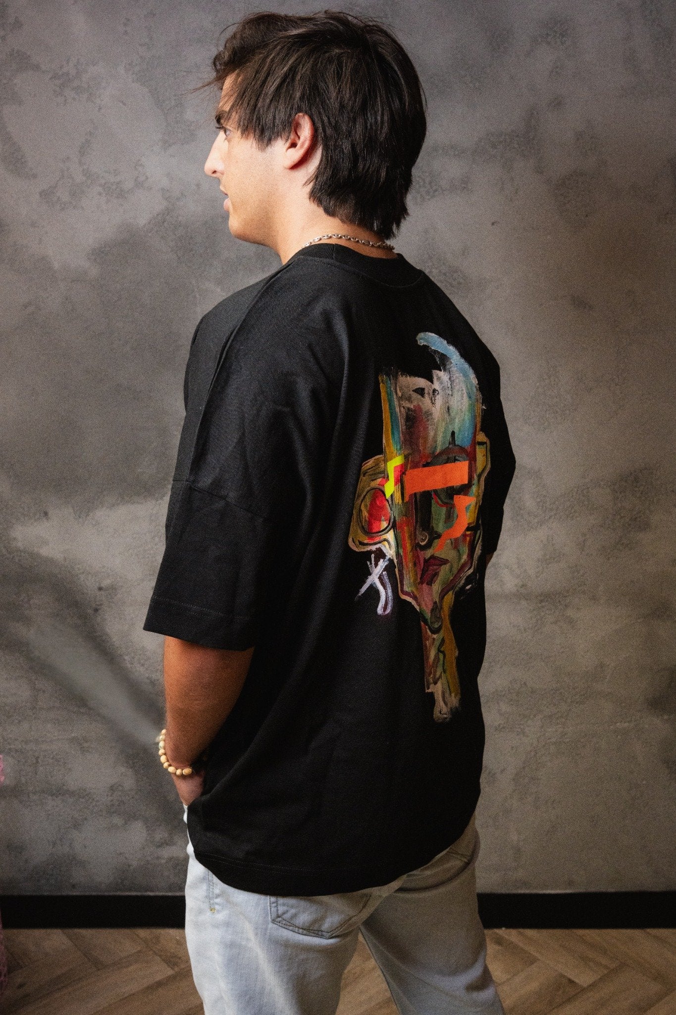 HANDPAINTED T-SHIRT MAIJARD SMASHBURGERS X STEVEN BLANCO